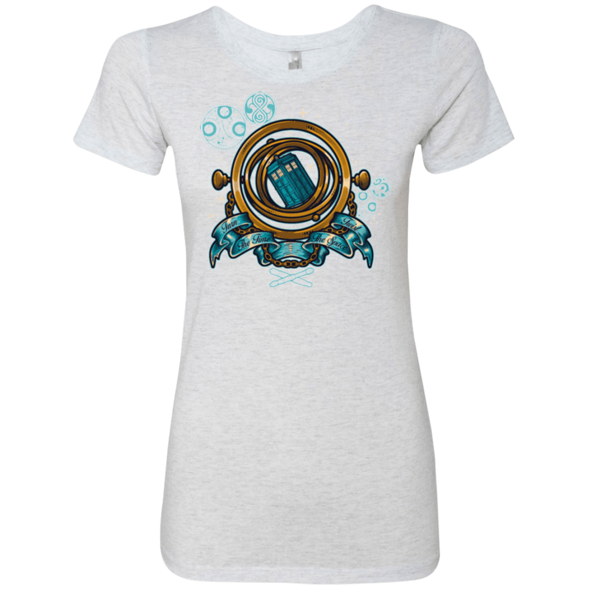 T-Shirts Heather White / Small TURN THE TIME TWIST THE SPACE Women's Triblend T-Shirt