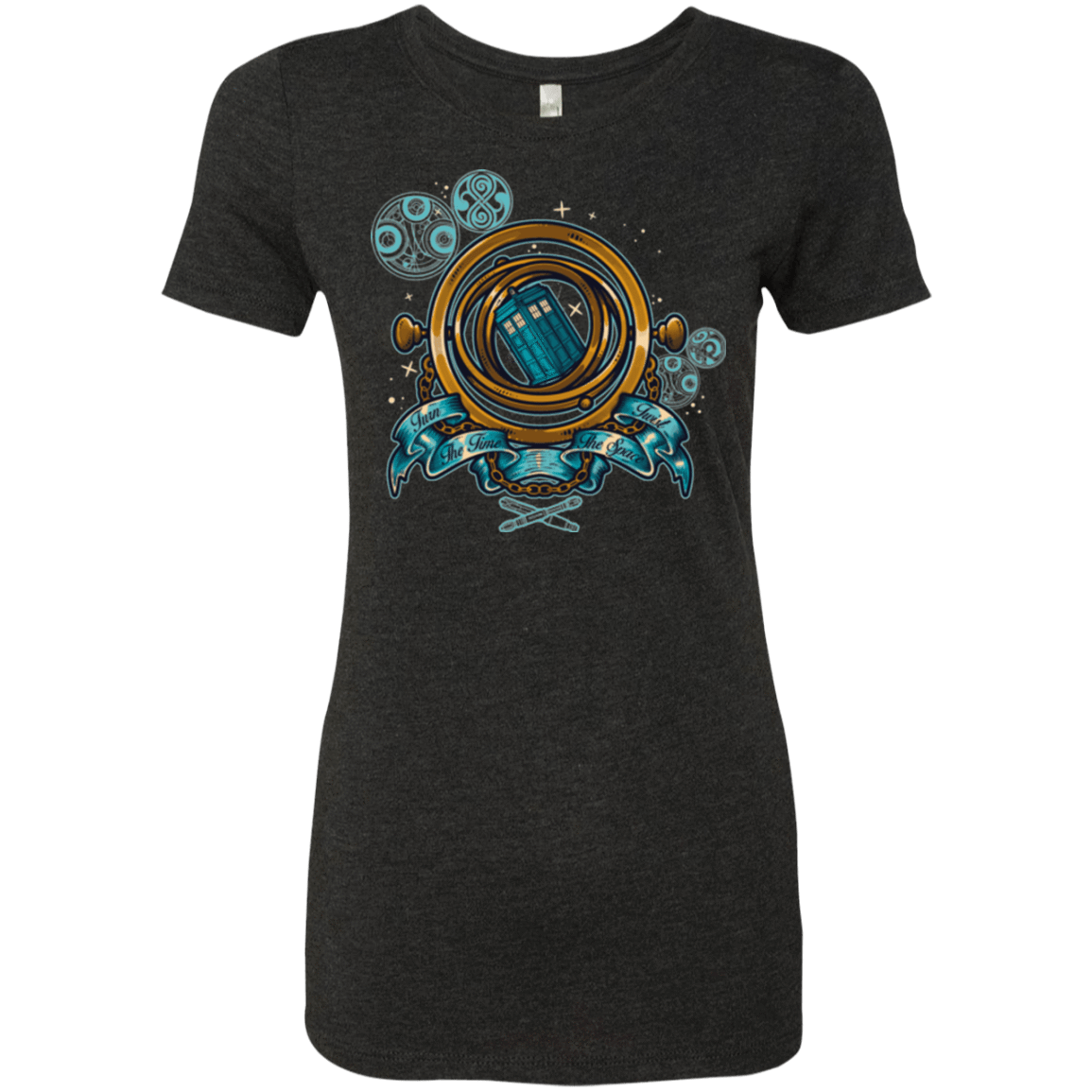 T-Shirts Vintage Black / Small TURN THE TIME TWIST THE SPACE Women's Triblend T-Shirt