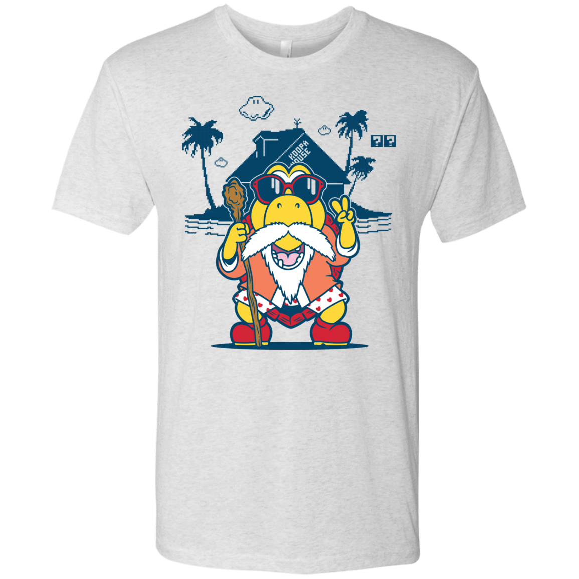 T-Shirts Heather White / S TURTLE HERMIT Men's Triblend T-Shirt