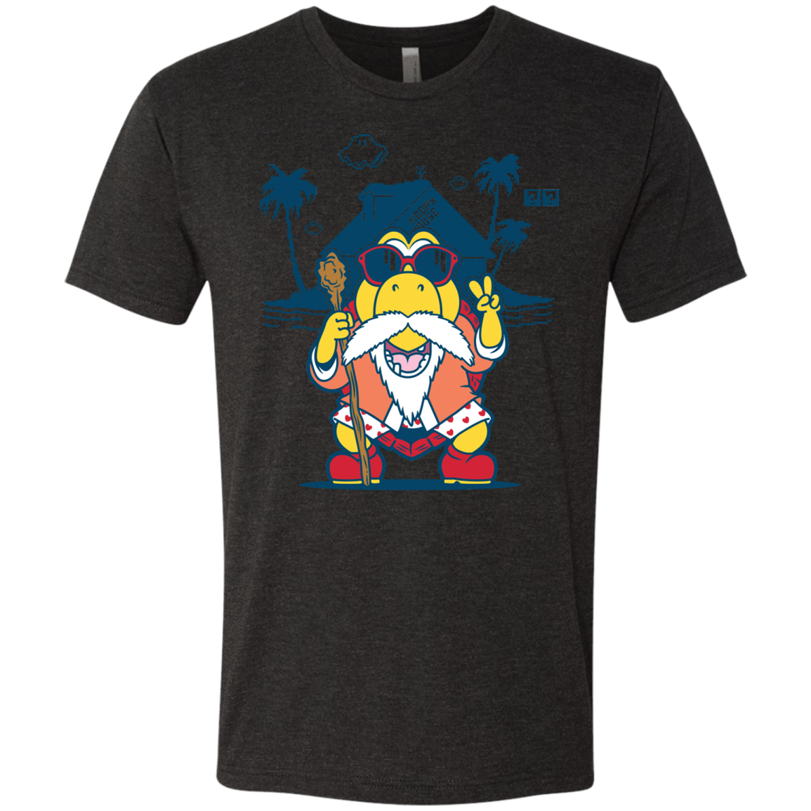 T-Shirts Vintage Black / S TURTLE HERMIT Men's Triblend T-Shirt