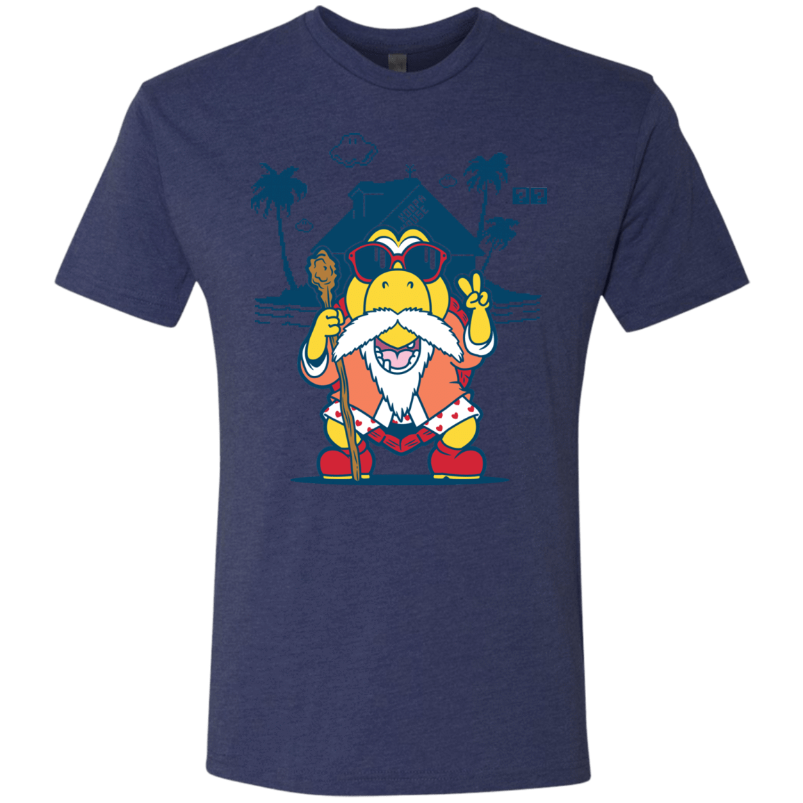 T-Shirts Vintage Navy / S TURTLE HERMIT Men's Triblend T-Shirt