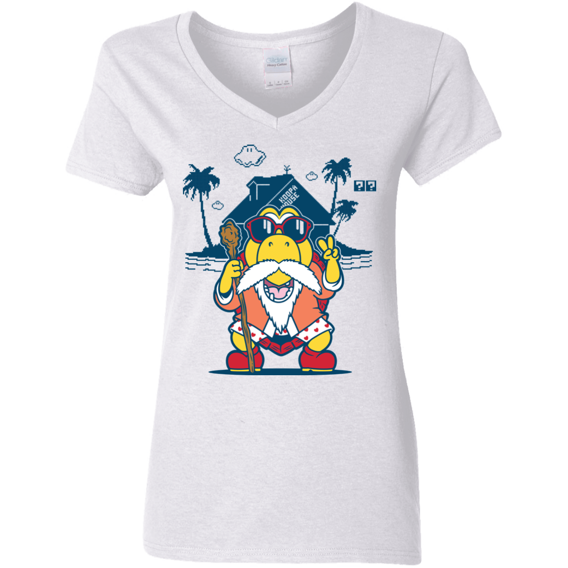 TURTLE HERMIT Women's V-Neck T-Shirt