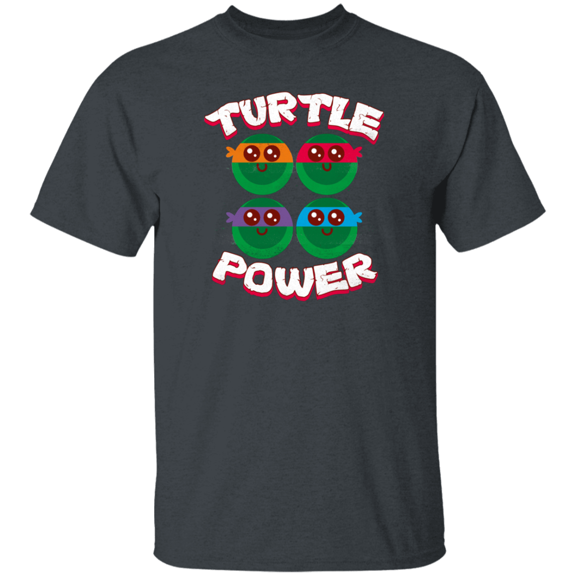 T-Shirts Dark Heather / YXS turtle_power ar_rocketman Youth T-Shirt