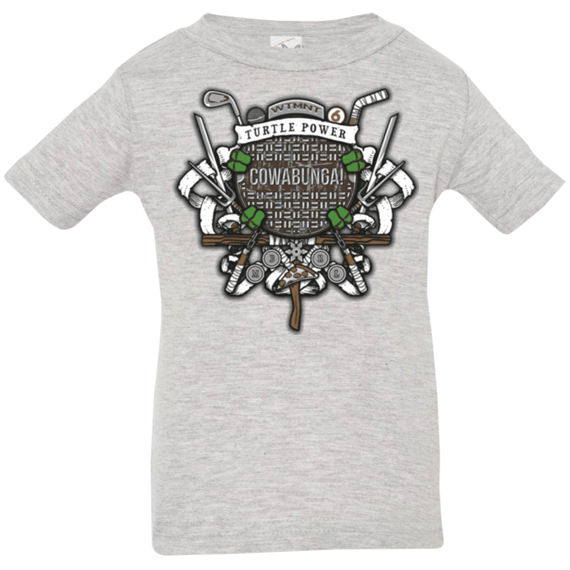 T-Shirts Heather / 6 Months Turtle Power! Infant PremiumT-Shirt