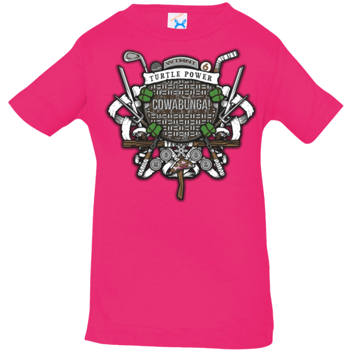 T-Shirts Hot Pink / 6 Months Turtle Power! Infant PremiumT-Shirt