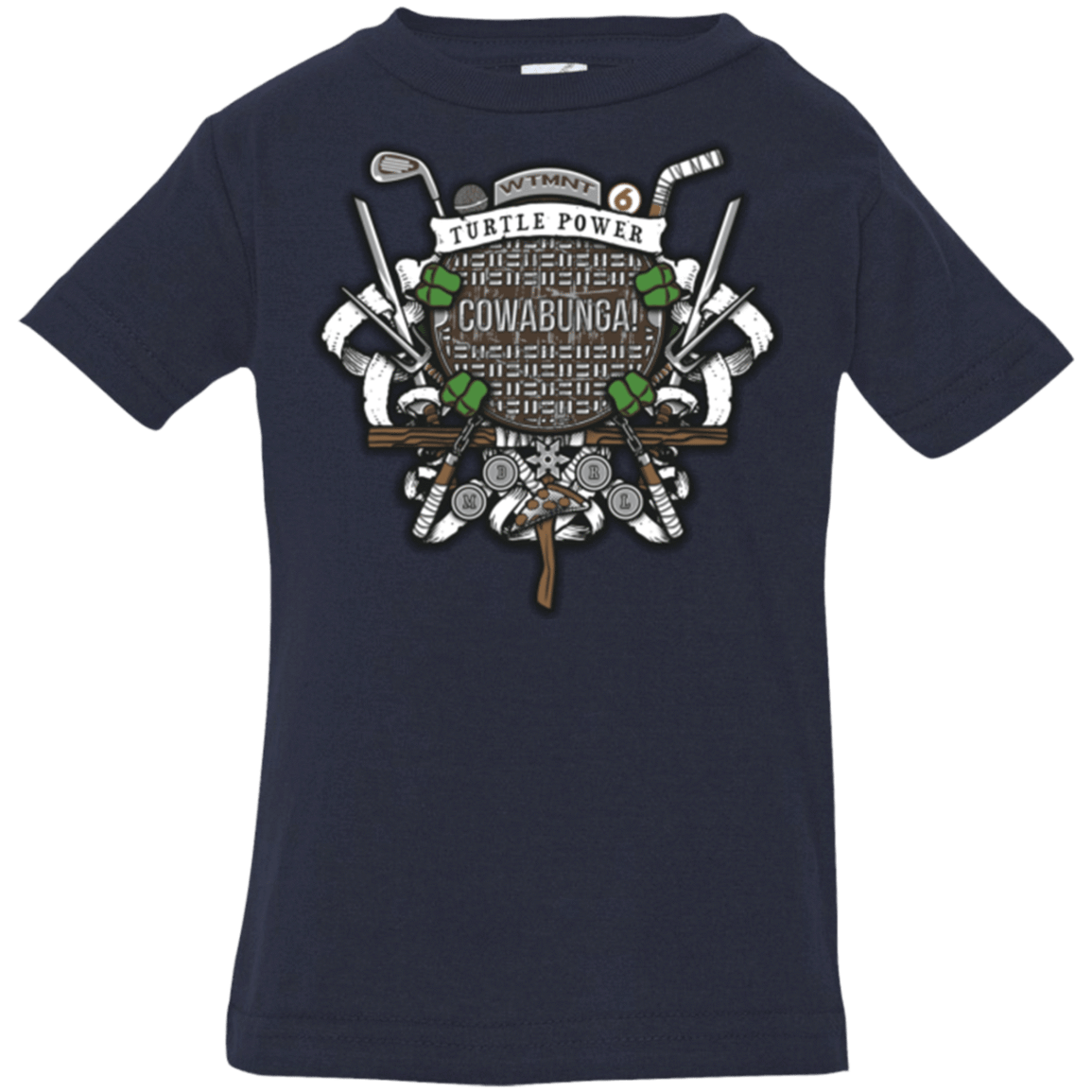 T-Shirts Navy / 6 Months Turtle Power! Infant PremiumT-Shirt