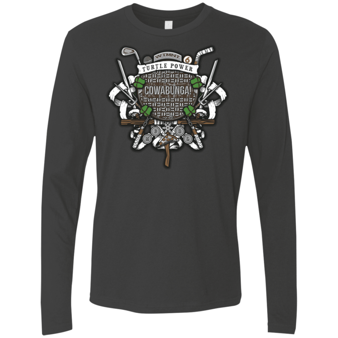 T-Shirts Heavy Metal / Small Turtle Power! Men's Premium Long Sleeve