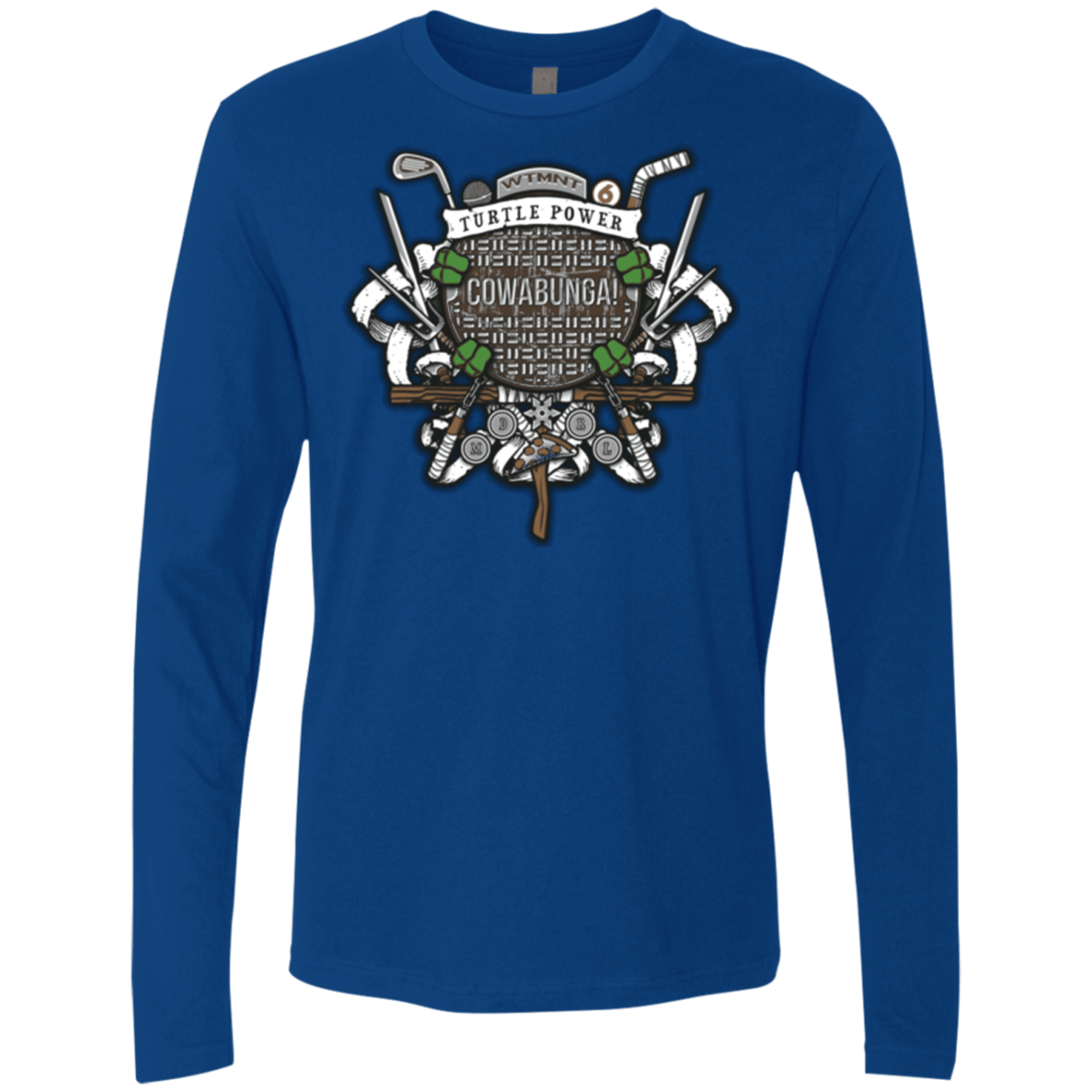 T-Shirts Royal / Small Turtle Power! Men's Premium Long Sleeve