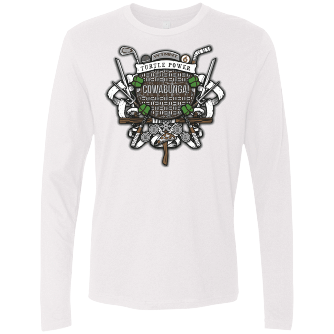 T-Shirts White / Small Turtle Power! Men's Premium Long Sleeve