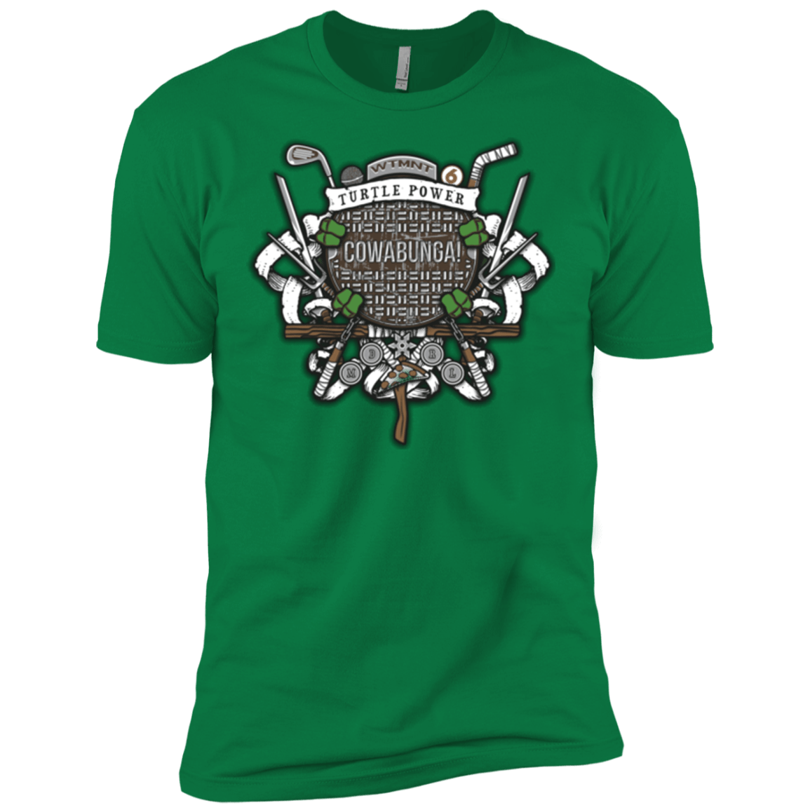 T-Shirts Kelly Green / X-Small Turtle Power! Men's Premium T-Shirt