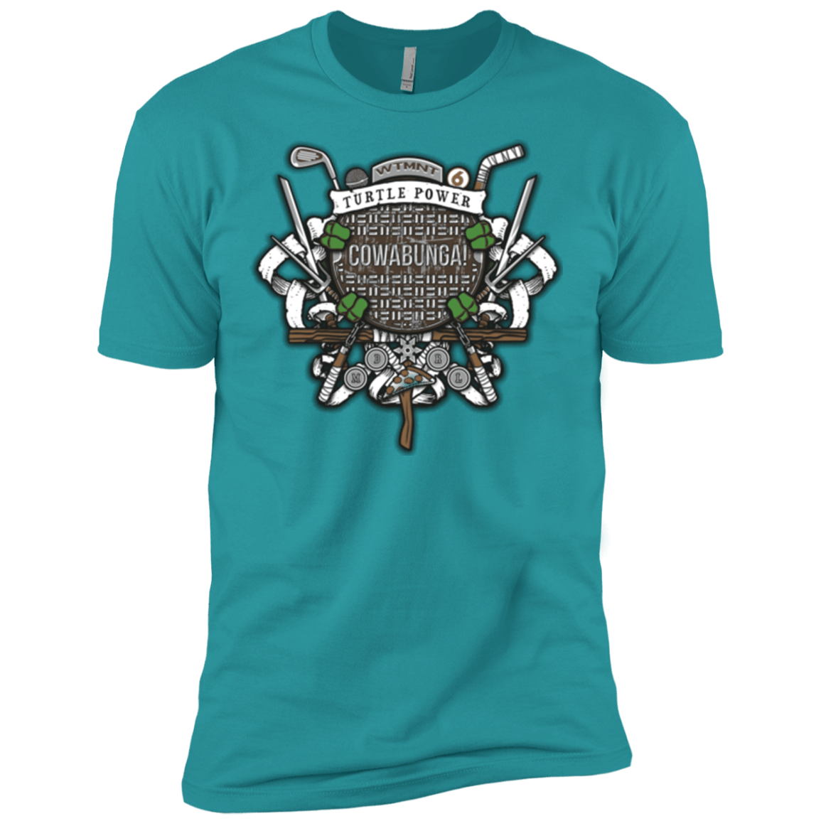 T-Shirts Tahiti Blue / X-Small Turtle Power! Men's Premium T-Shirt