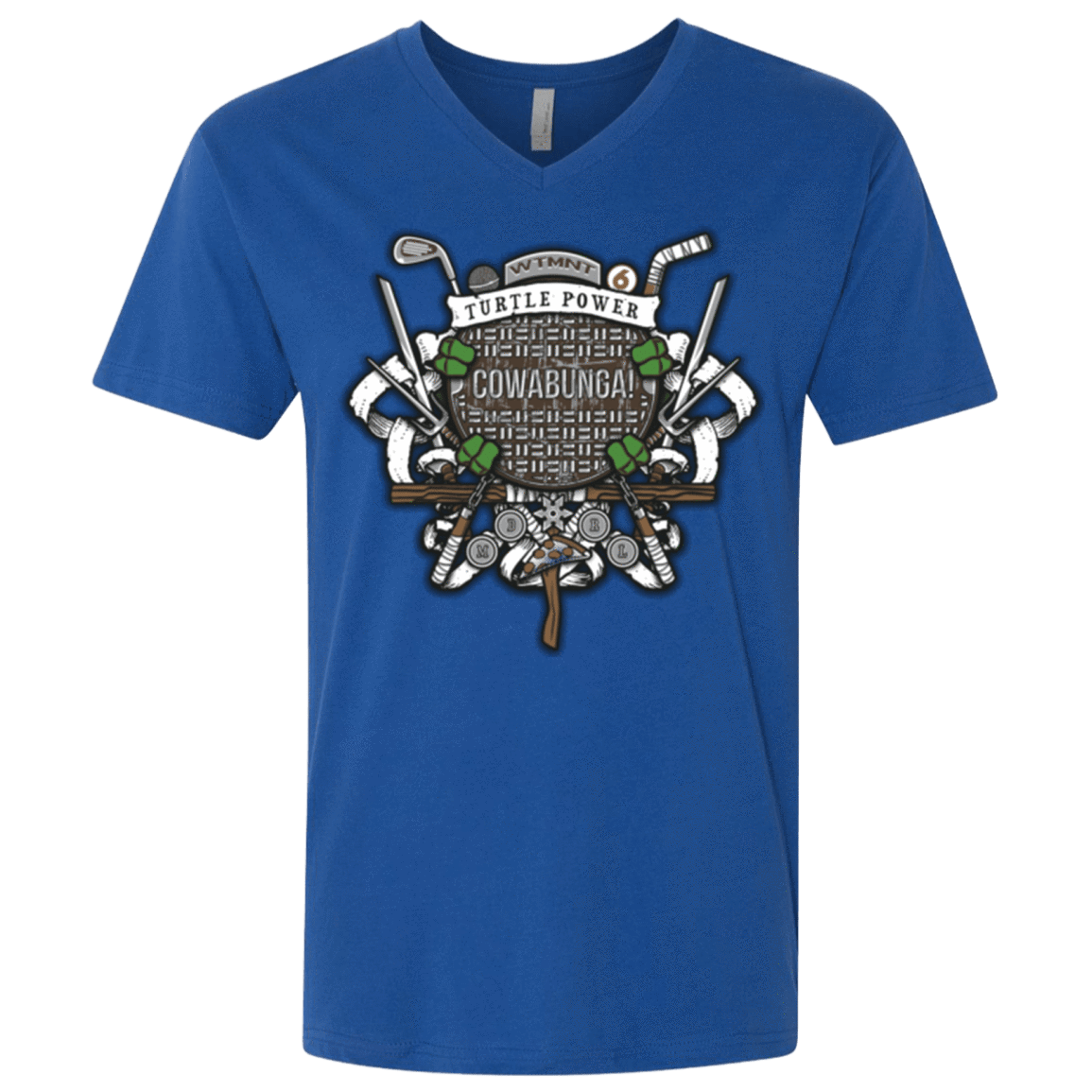 T-Shirts Royal / X-Small Turtle Power! Men's Premium V-Neck