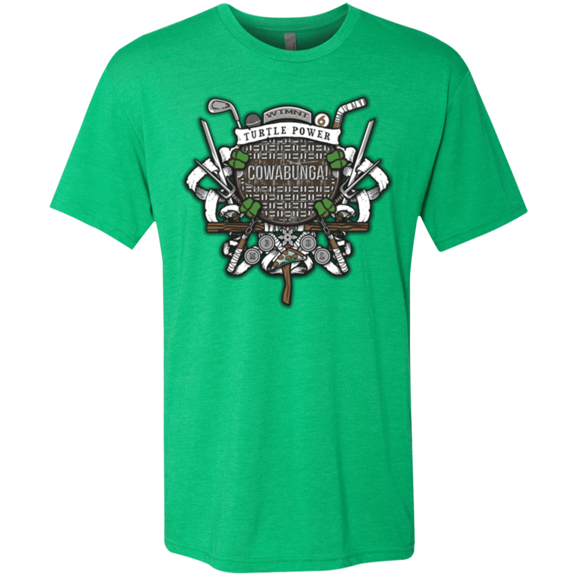 T-Shirts Envy / Small Turtle Power! Men's Triblend T-Shirt