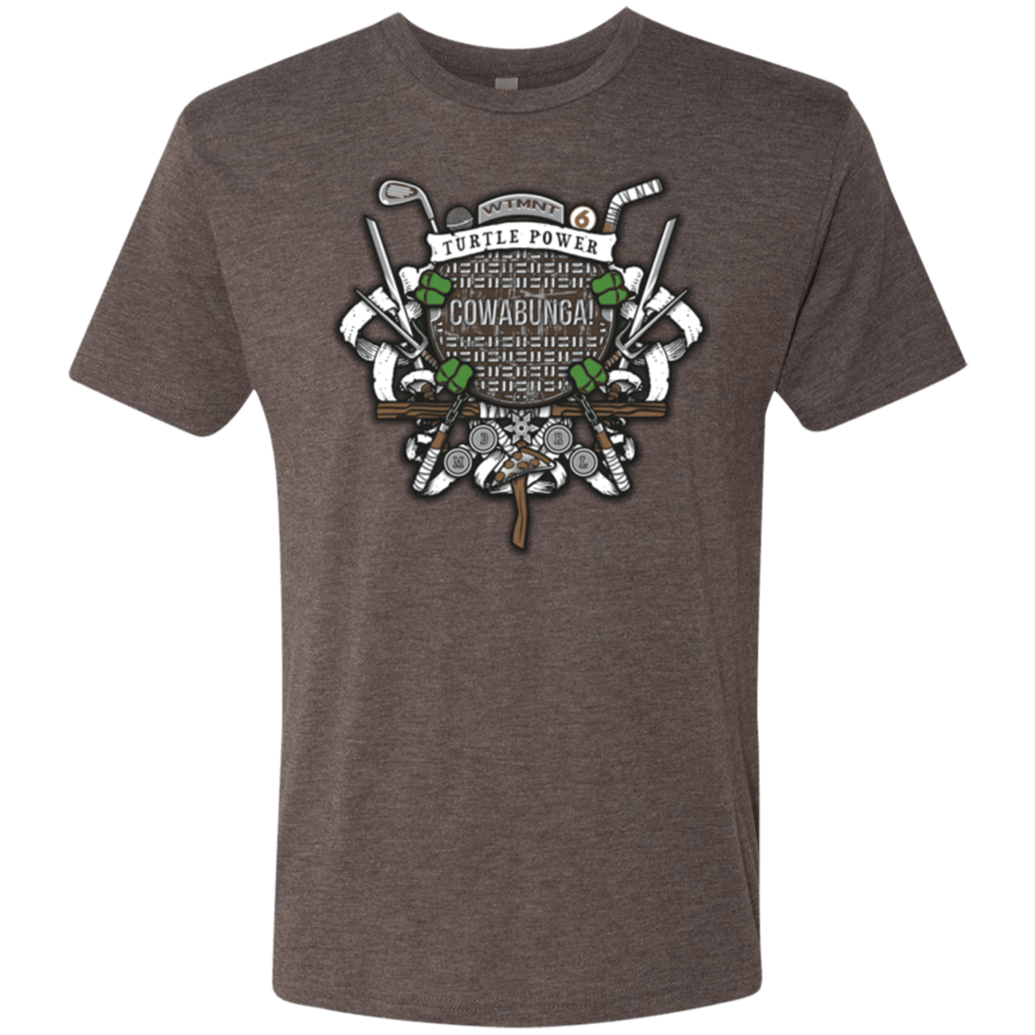 T-Shirts Macchiato / Small Turtle Power! Men's Triblend T-Shirt