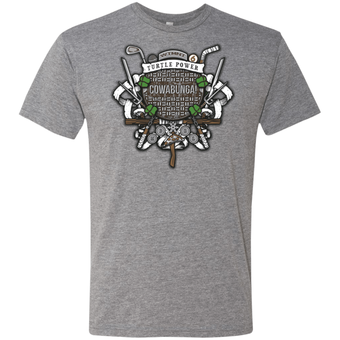 T-Shirts Premium Heather / Small Turtle Power! Men's Triblend T-Shirt