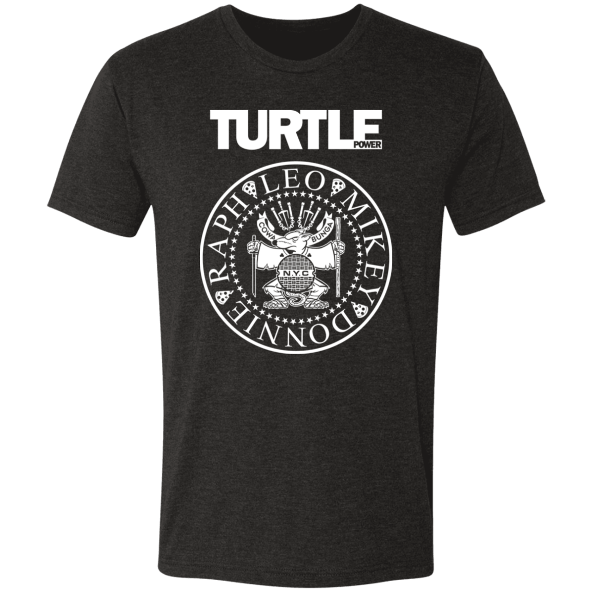 T-Shirts Vintage Black / S Turtle Power Men's Triblend T-Shirt