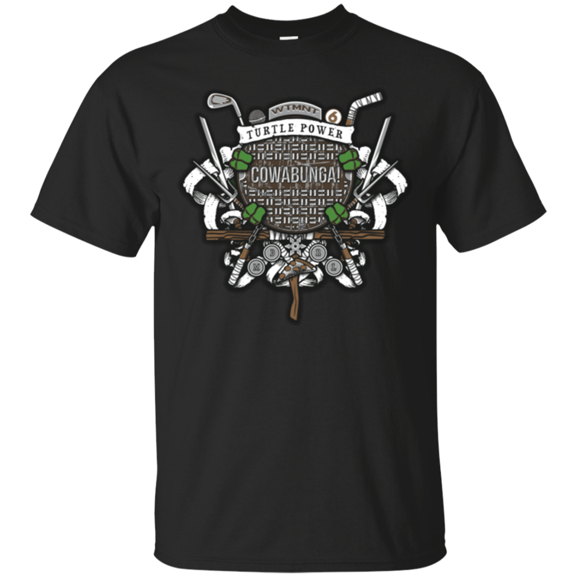 T-Shirts Black / Small Turtle Power! T-Shirt