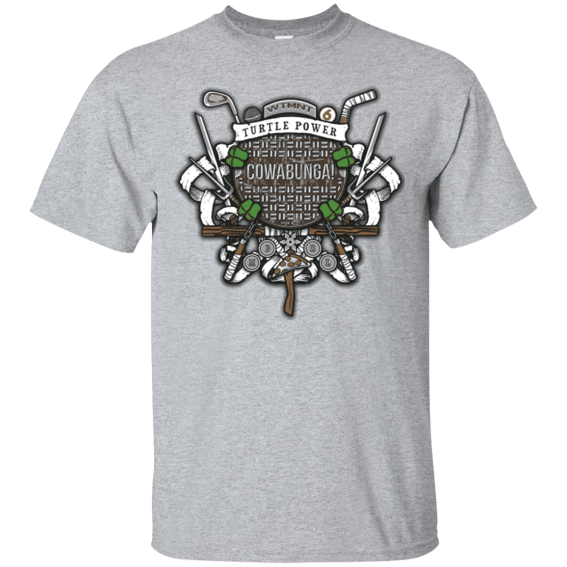 T-Shirts Sport Grey / Small Turtle Power! T-Shirt