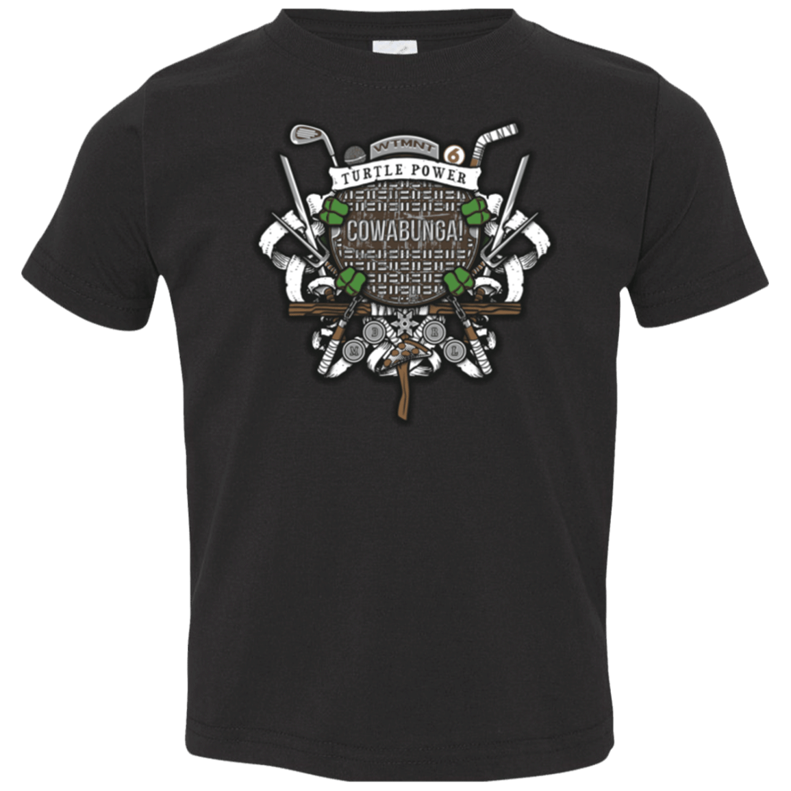 T-Shirts Black / 2T Turtle Power! Toddler Premium T-Shirt
