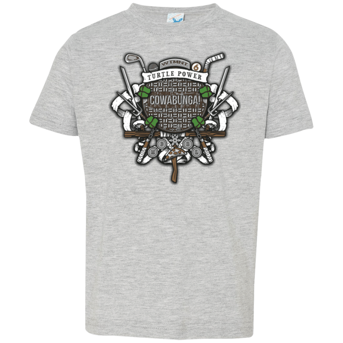 T-Shirts Heather / 2T Turtle Power! Toddler Premium T-Shirt