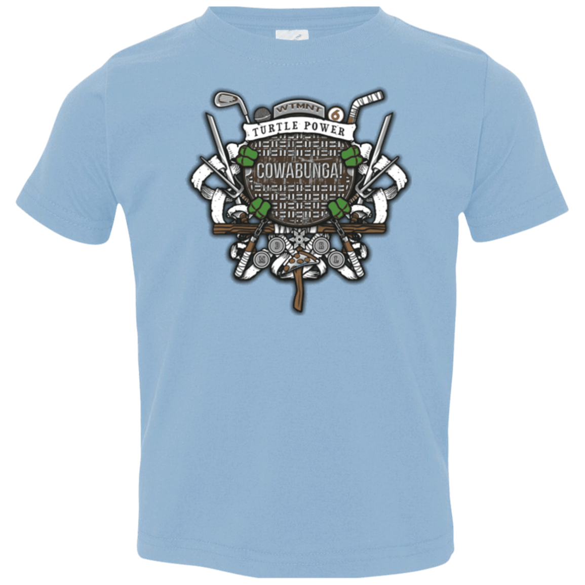 T-Shirts Light Blue / 2T Turtle Power! Toddler Premium T-Shirt