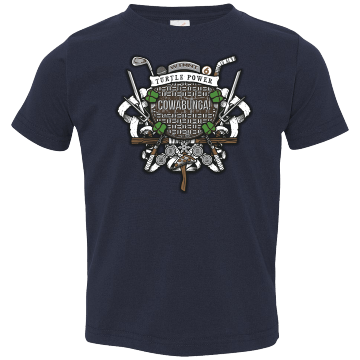 T-Shirts Navy / 2T Turtle Power! Toddler Premium T-Shirt