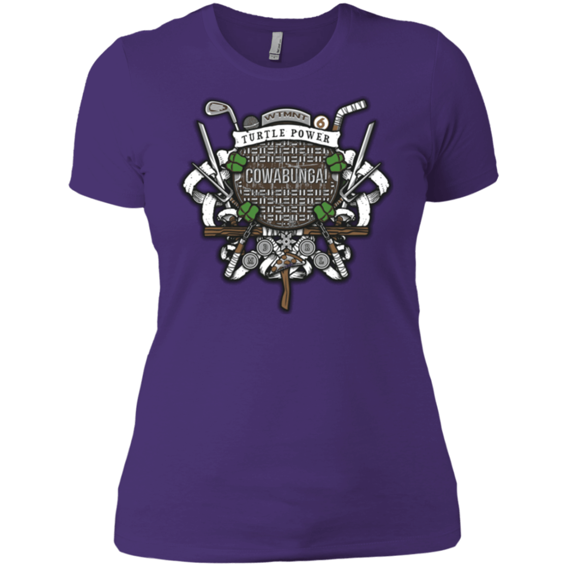 T-Shirts Purple / X-Small Turtle Power! Women's Premium T-Shirt
