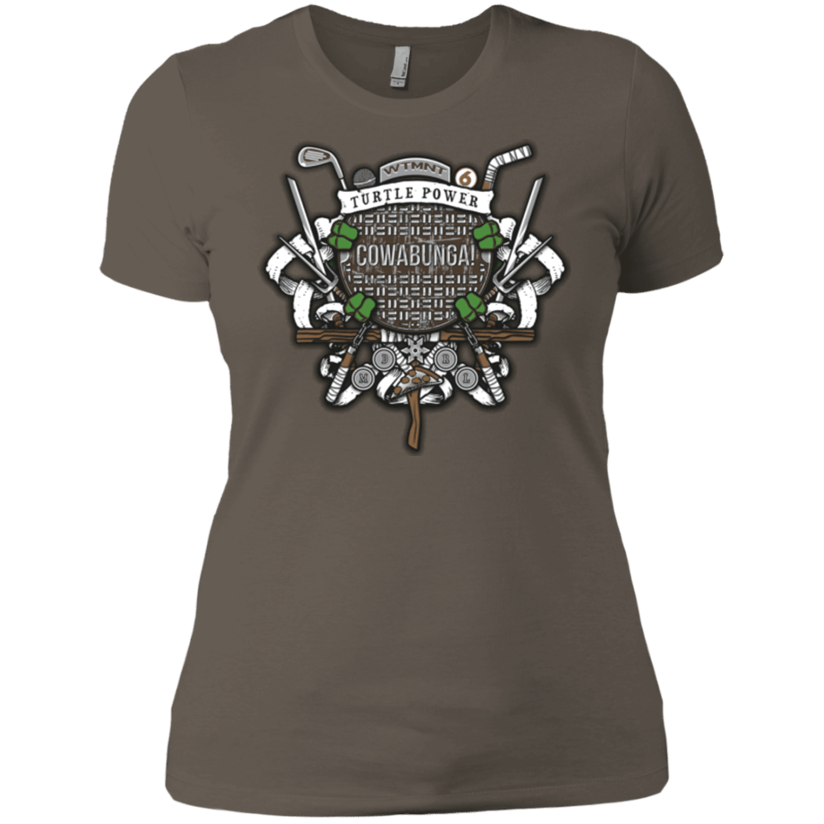 T-Shirts Warm Grey / X-Small Turtle Power! Women's Premium T-Shirt