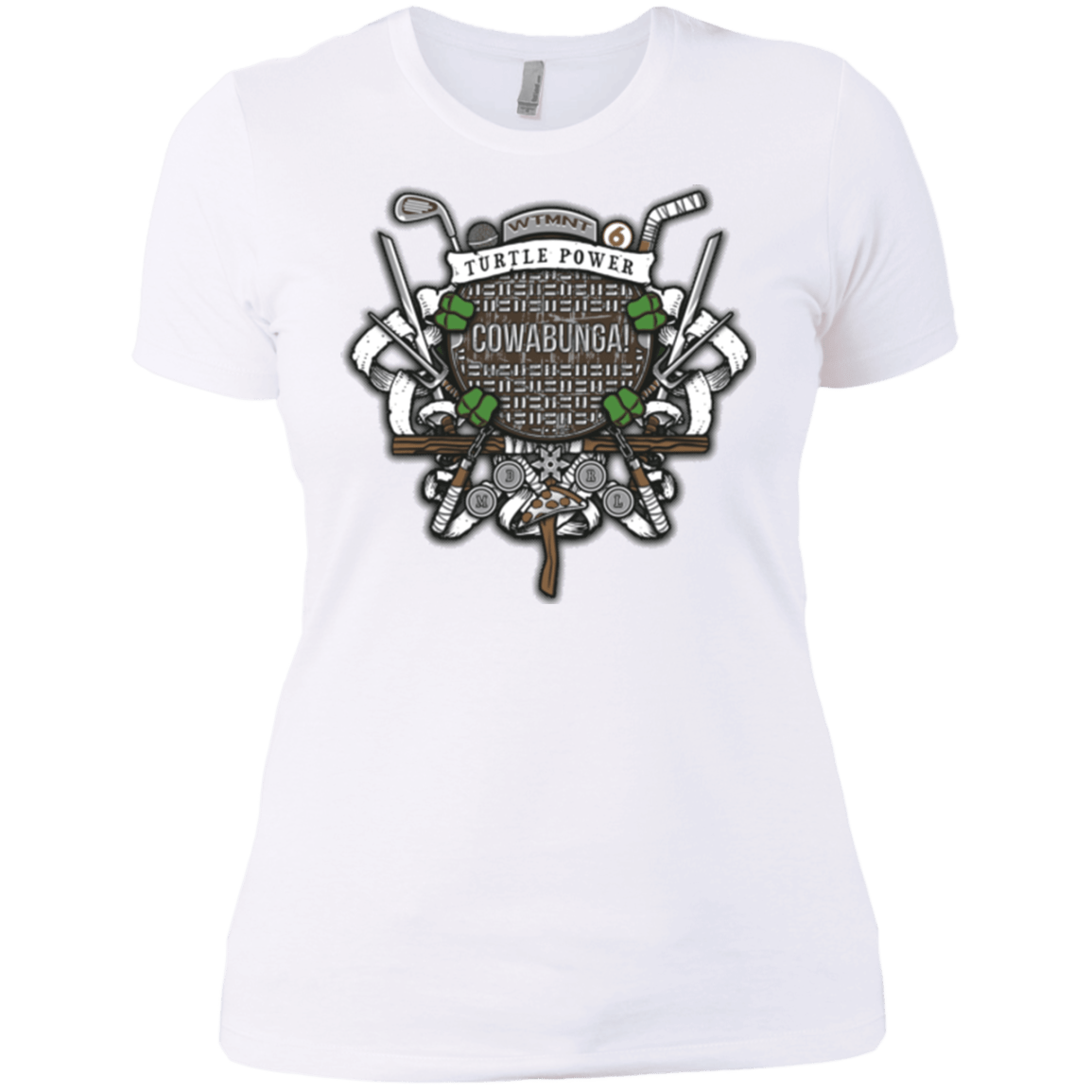 T-Shirts White / X-Small Turtle Power! Women's Premium T-Shirt