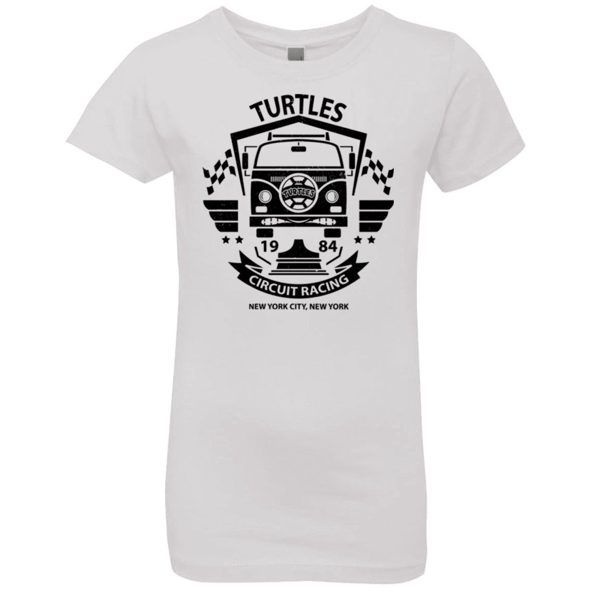 T-Shirts White / YXS Turtles Circuit Girls Premium T-Shirt