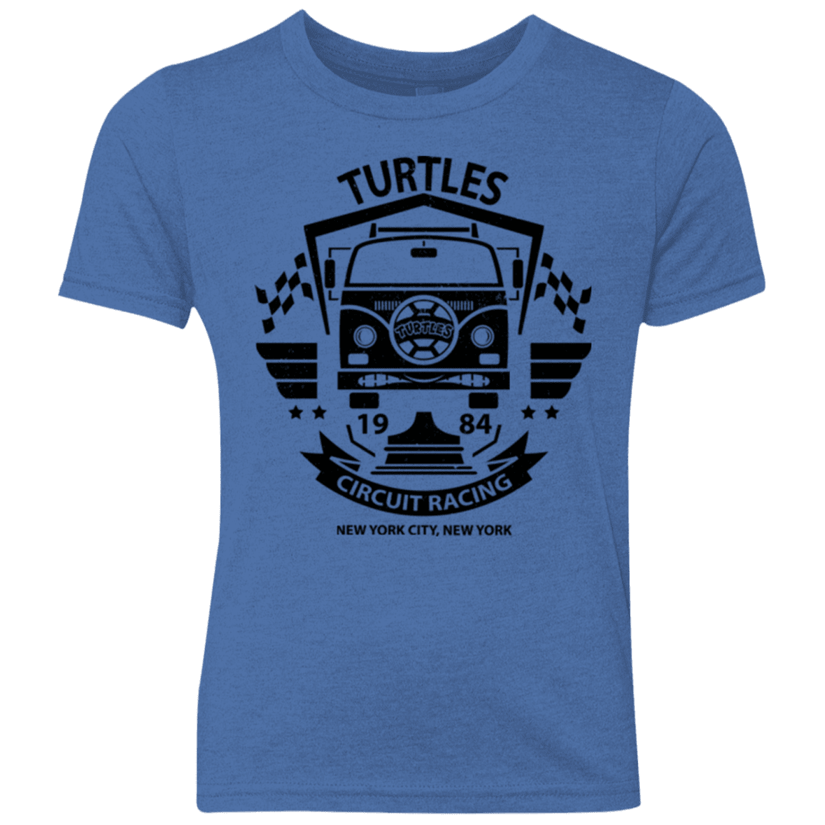 T-Shirts Vintage Royal / YXS Turtles Circuit Youth Triblend T-Shirt