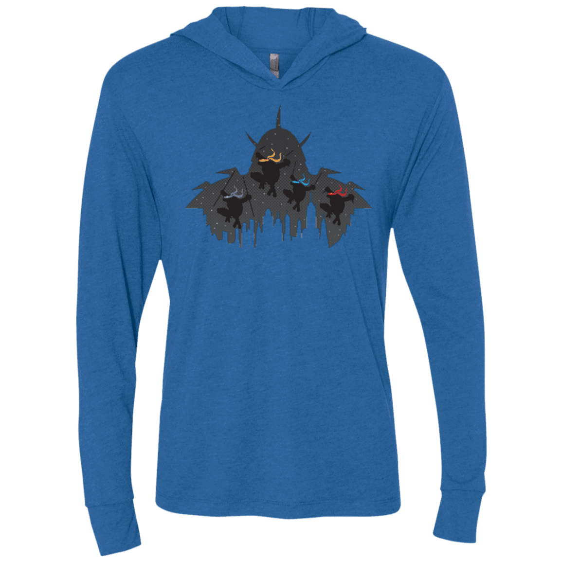 T-Shirts Vintage Royal / X-Small Turtles Triblend Long Sleeve Hoodie Tee