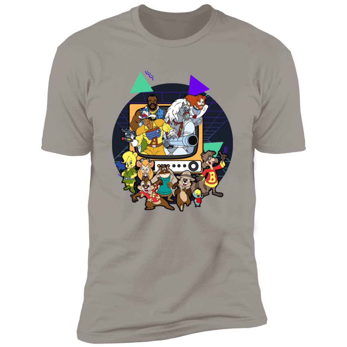 T-Shirts Light Grey / S TV Toons 2 Men's Premium T-Shirt