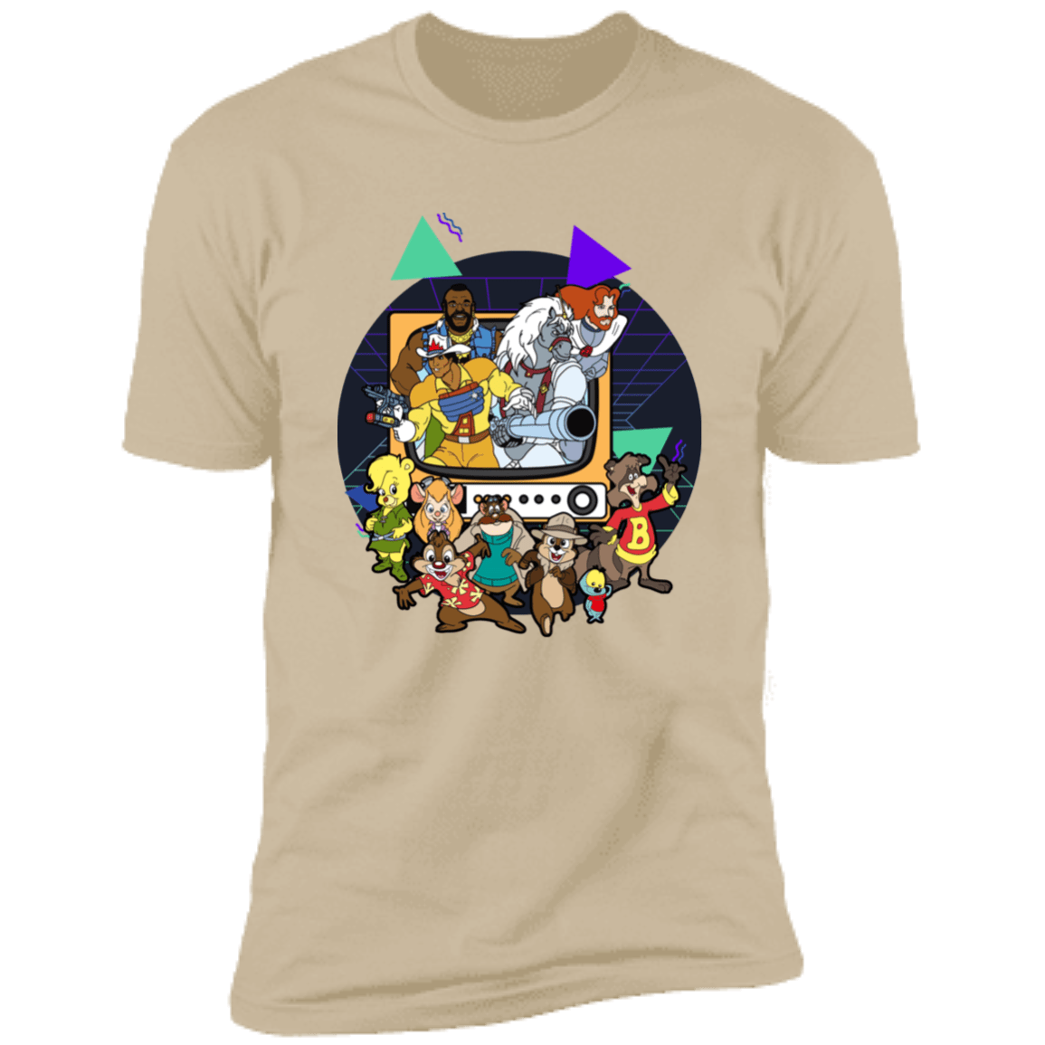 T-Shirts Sand / S TV Toons 2 Men's Premium T-Shirt