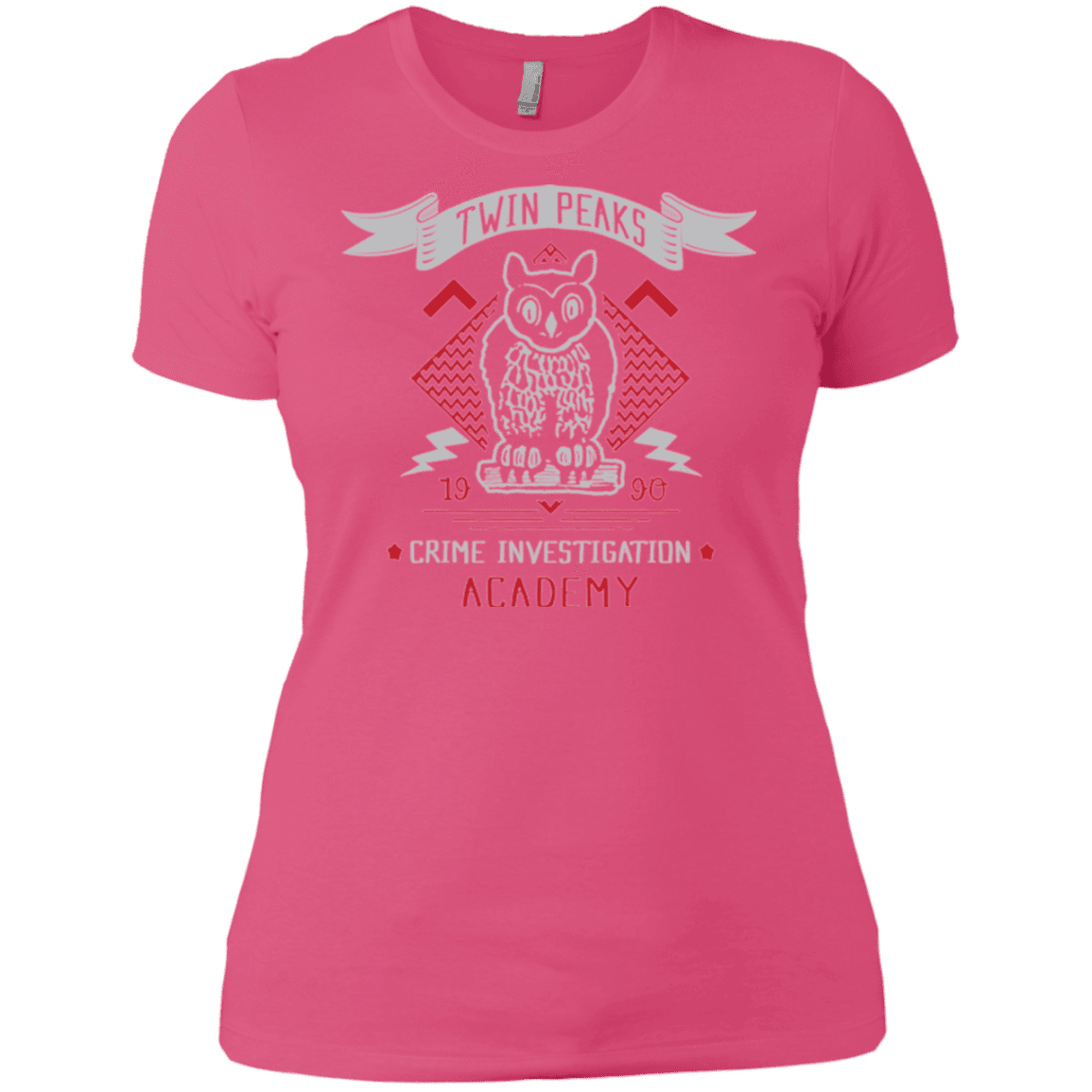 T-Shirts Hot Pink / X-Small Twin Peaks Academy Women's Premium T-Shirt