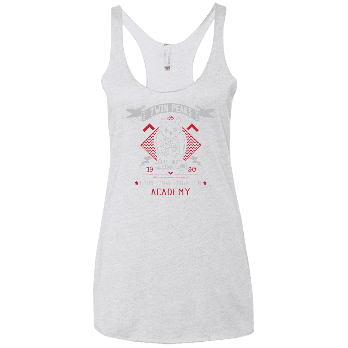 T-Shirts Heather White / X-Small Twin Peaks Academy Women's Triblend Racerback Tank