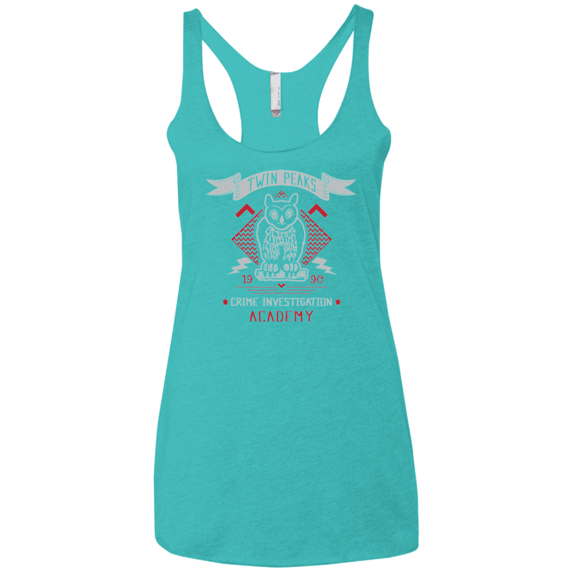 T-Shirts Tahiti Blue / X-Small Twin Peaks Academy Women's Triblend Racerback Tank
