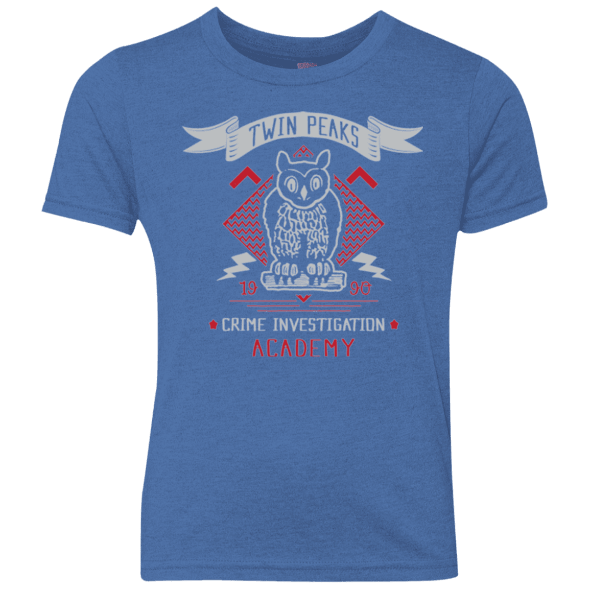 T-Shirts Vintage Royal / YXS Twin Peaks Academy Youth Triblend T-Shirt