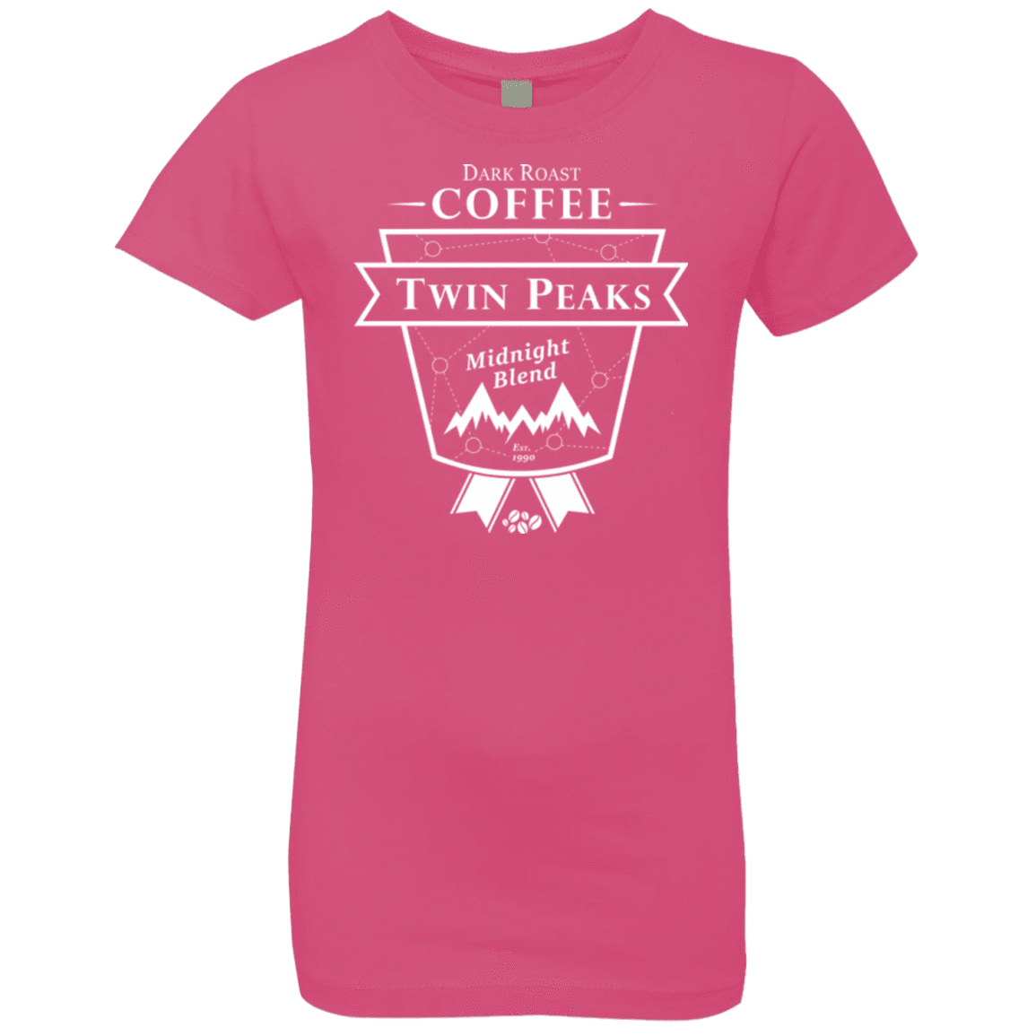 T-Shirts Hot Pink / YXS Twin Peaks Dark Roast Girls Premium T-Shirt