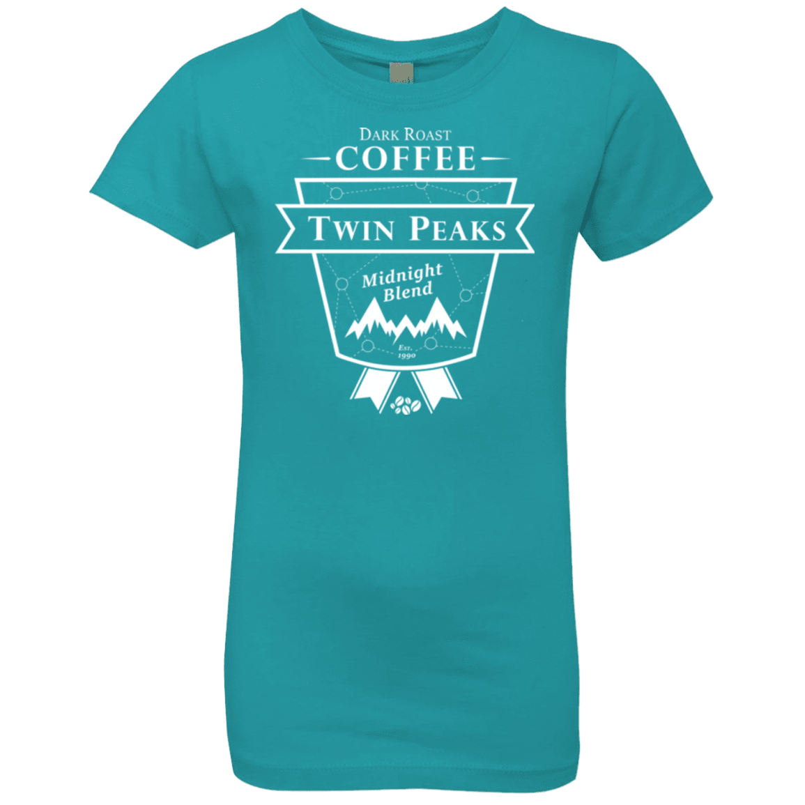 T-Shirts Tahiti Blue / YXS Twin Peaks Dark Roast Girls Premium T-Shirt