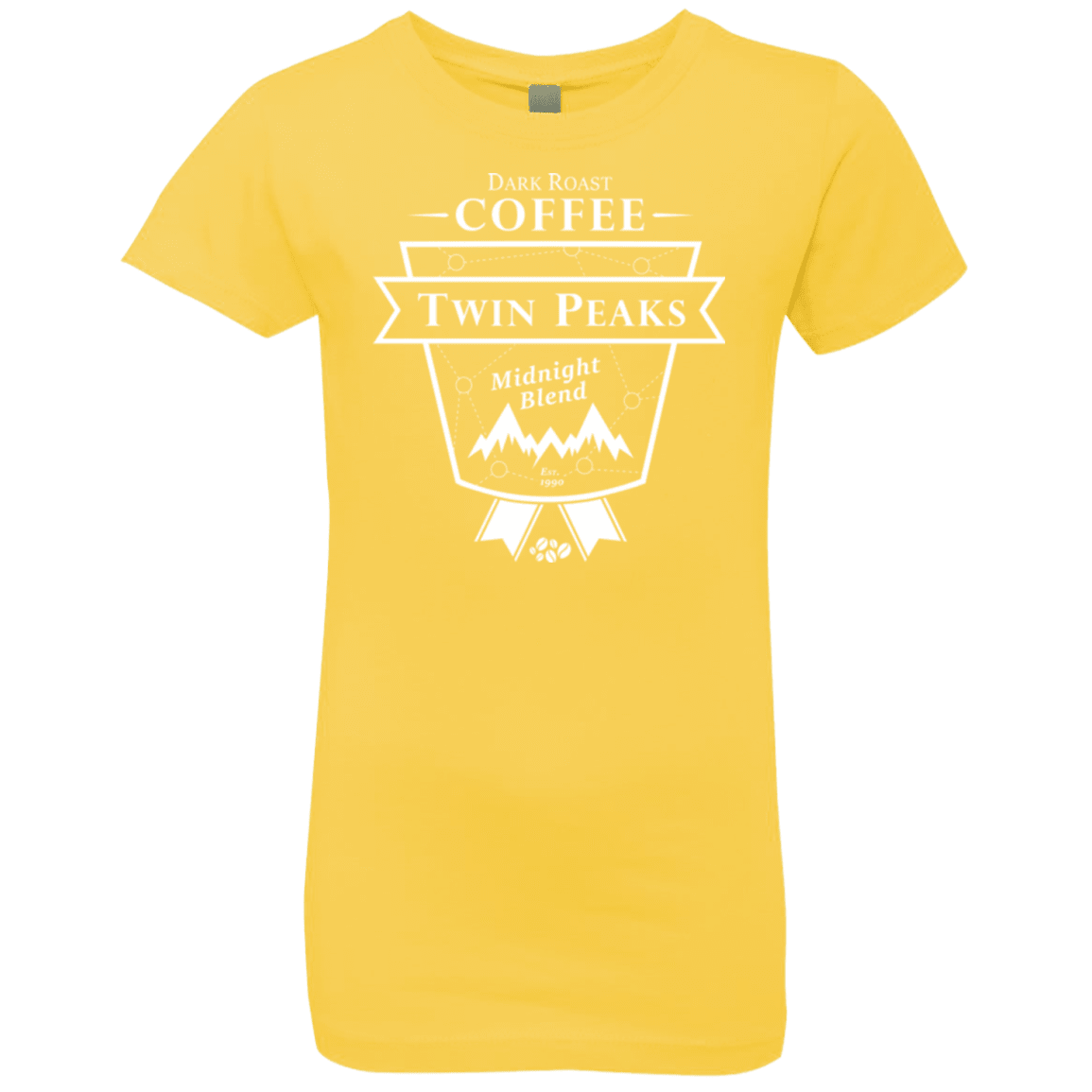 T-Shirts Vibrant Yellow / YXS Twin Peaks Dark Roast Girls Premium T-Shirt