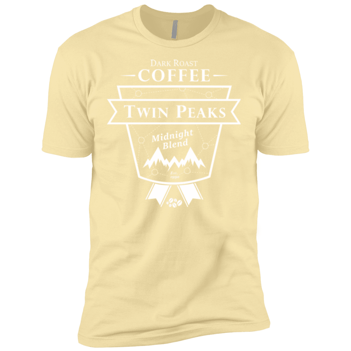 T-Shirts Banana Cream / X-Small Twin Peaks Dark Roast Men's Premium T-Shirt