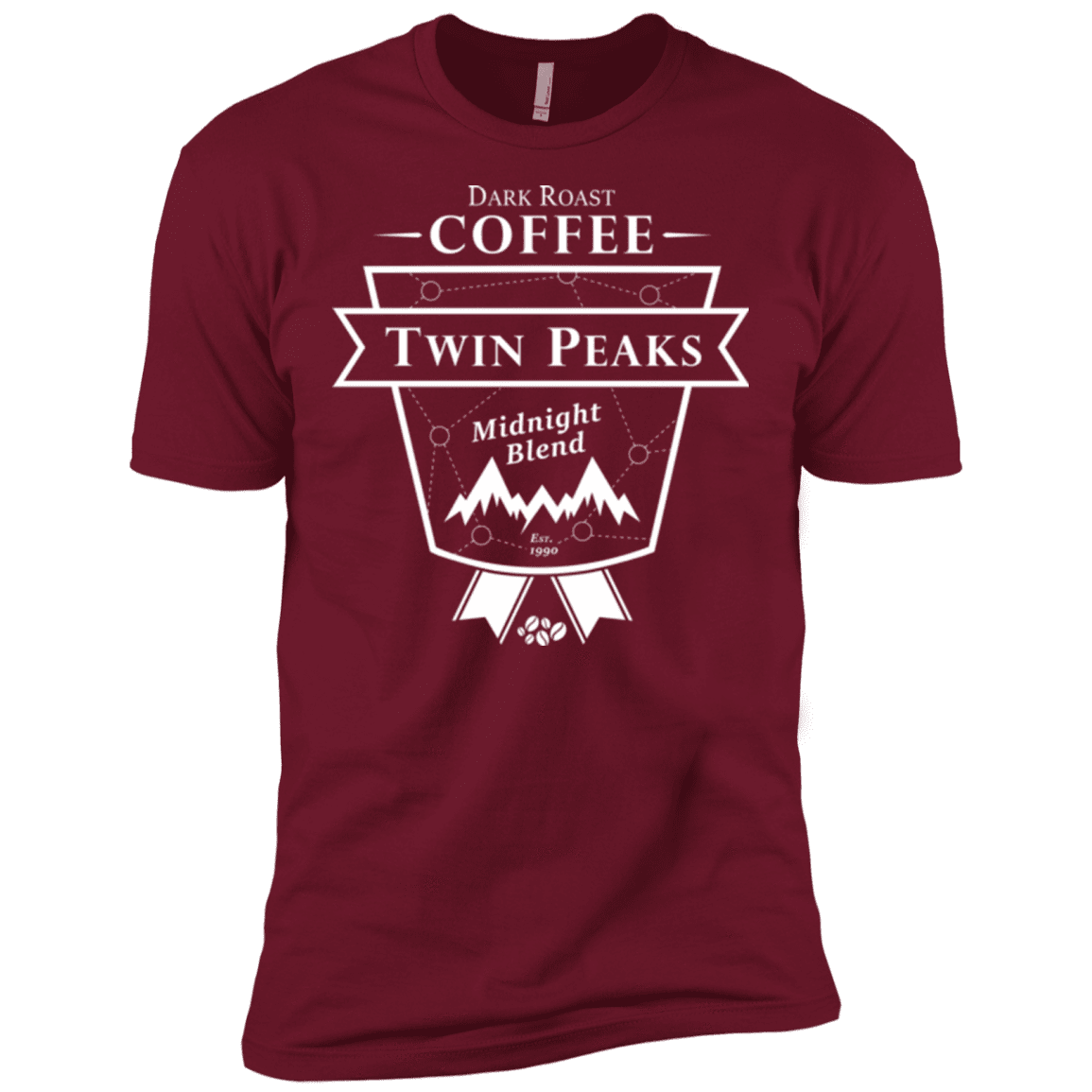 T-Shirts Cardinal / X-Small Twin Peaks Dark Roast Men's Premium T-Shirt
