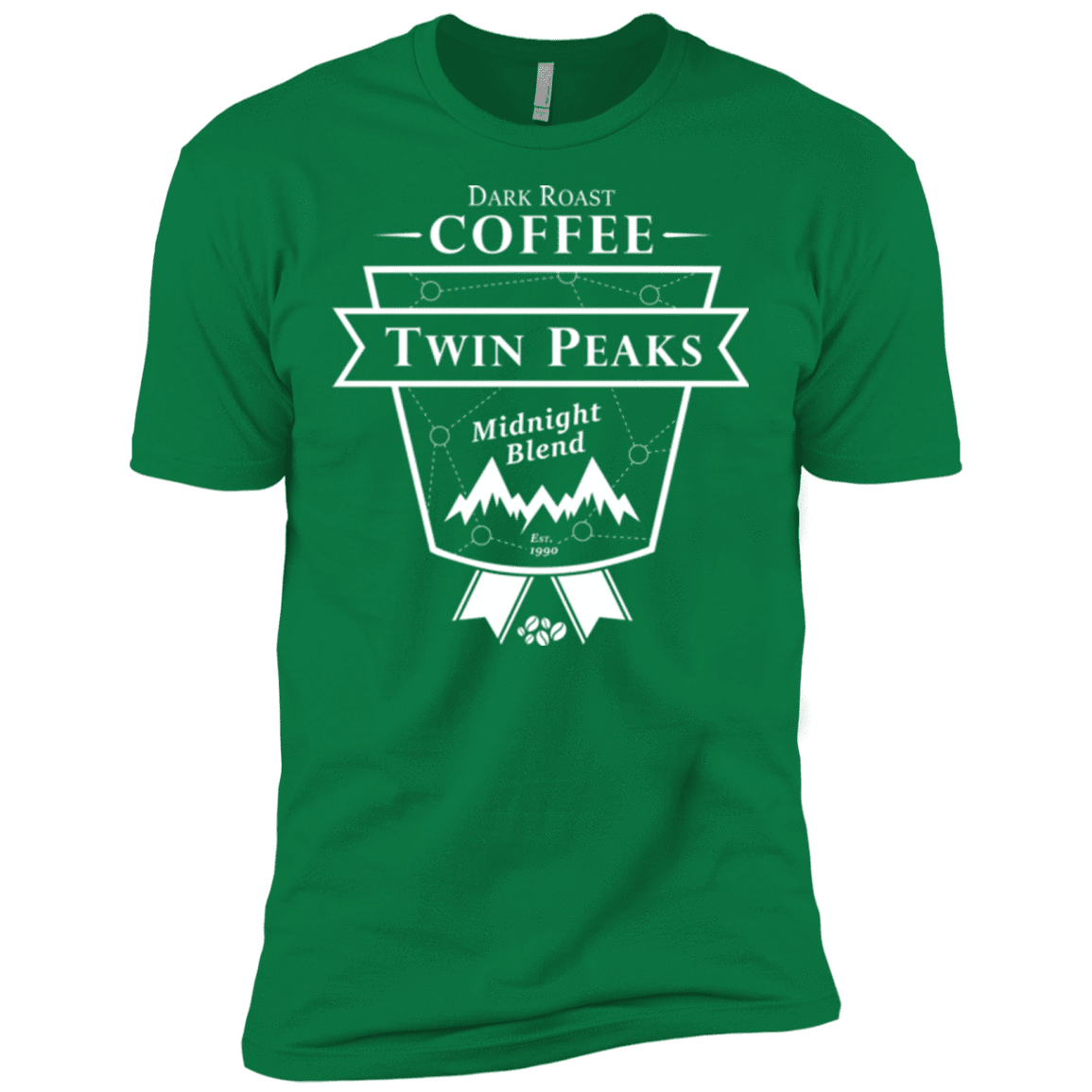 T-Shirts Kelly Green / X-Small Twin Peaks Dark Roast Men's Premium T-Shirt