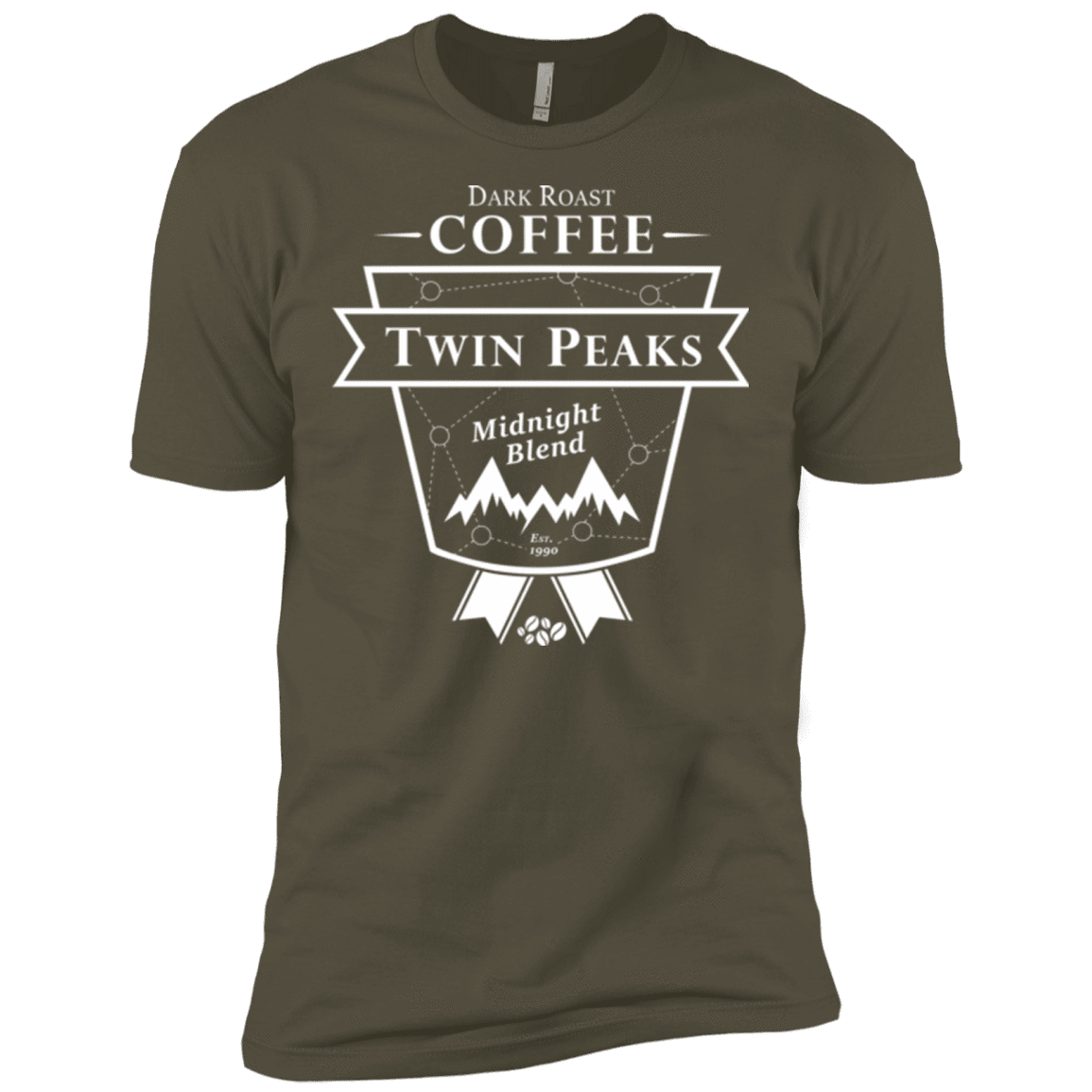 T-Shirts Military Green / X-Small Twin Peaks Dark Roast Men's Premium T-Shirt