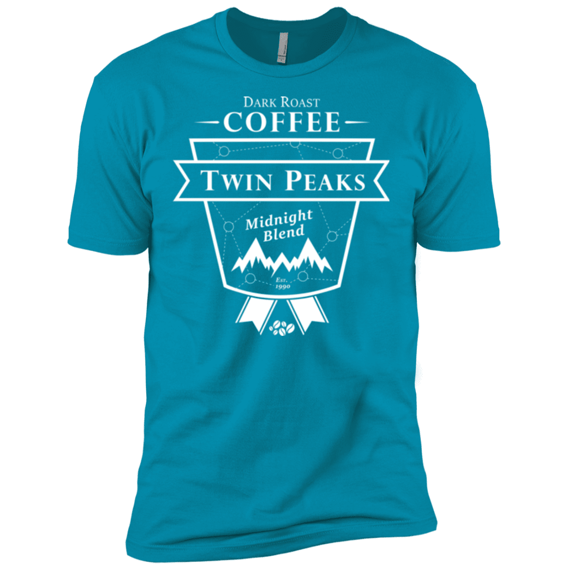 T-Shirts Turquoise / X-Small Twin Peaks Dark Roast Men's Premium T-Shirt