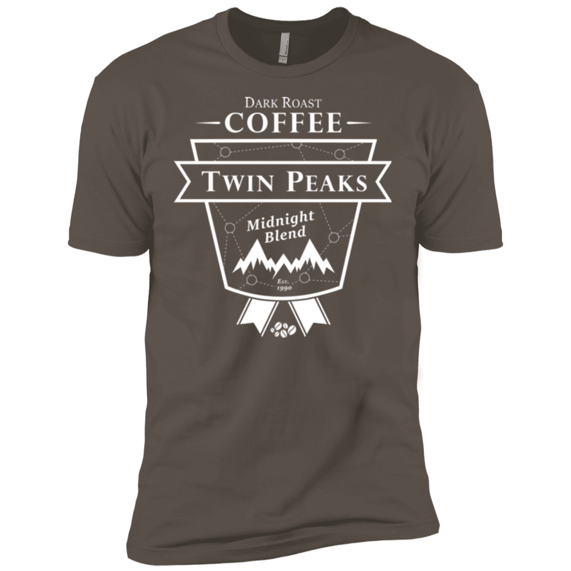 T-Shirts Warm Grey / X-Small Twin Peaks Dark Roast Men's Premium T-Shirt