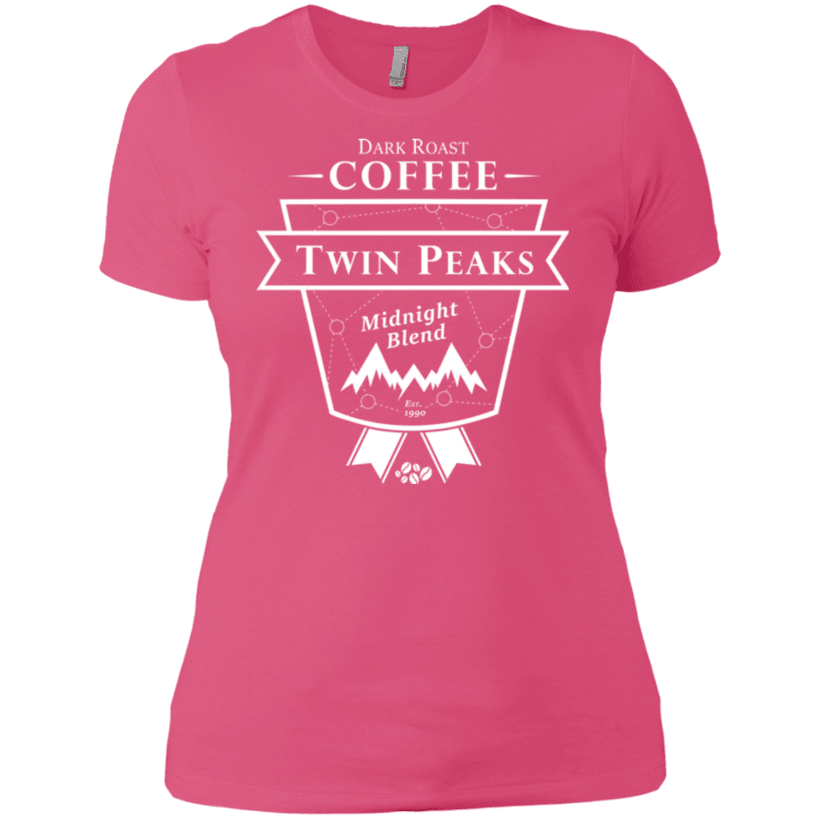 T-Shirts Hot Pink / X-Small Twin Peaks Dark Roast Women's Premium T-Shirt
