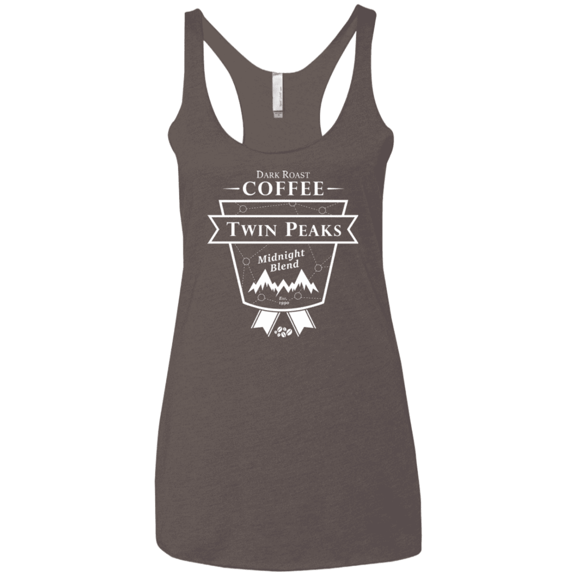 Twin Peaks Dark Roast Women's Triblend Racerback Tank