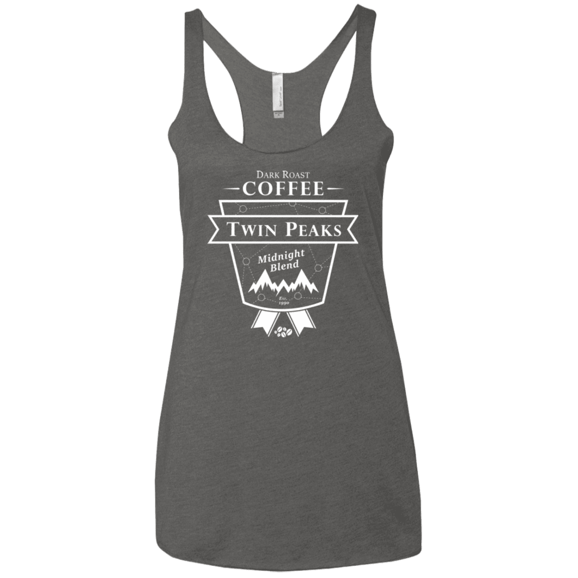 Twin Peaks Dark Roast Women's Triblend Racerback Tank